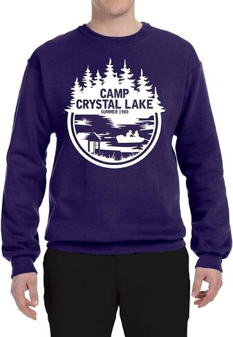 Wild Bobby Black Camp Crystal Lake Retro NJ 80s Horror Movie Jason Pop Culture Unisex Crewneck Graphic Sweatshirt in Saudi Arabia