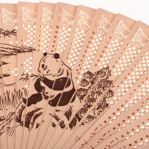 Sandalwood Folding Fan - Vintage Handheld Decorative Fan with Tassel Elegant Multi-Color Design for Summer Decor 15.75 X 9.06 Inch in Saudi Arabia