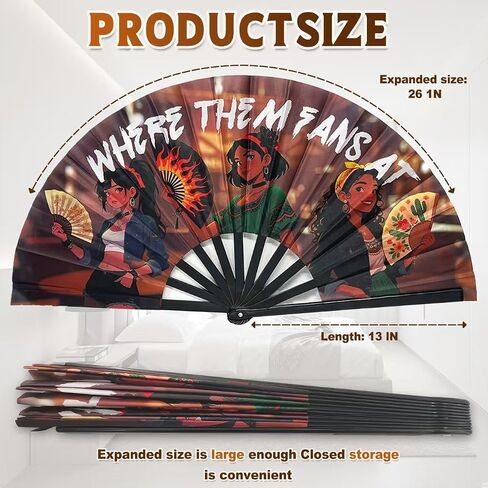 Boots On The Ground Fan ，Cowboy Dance with A Folding Fan,Clack Fan,Decorative Hand Fans,Clacking Fans for Line Dancing,Western-Style Fan Dance for Grand Festival Line Dance(26in) in Saudi Arabia