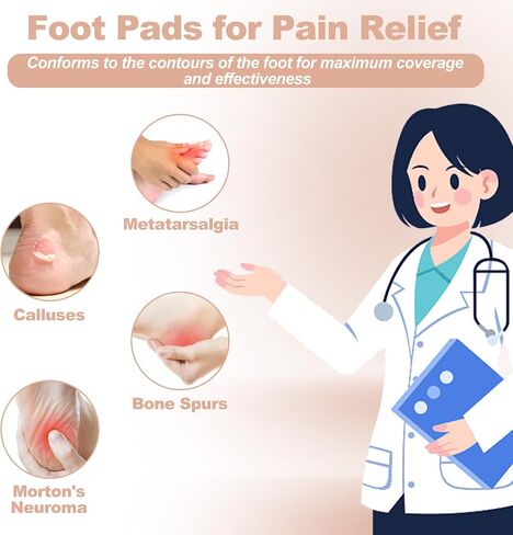 30pcs metatarsal foot face للنساء والرجال ، 0.2 بوصة كرة سميكة من وسادة القدم وسادة ناعمة سادة القدم in Kuwait