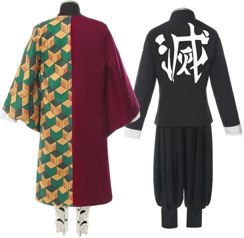 Cosplay Life Demon Killer Vanquisher Complete Anime Costume Set Kimono Cardigan - Halloween Outfit For Unisex Adult in Kuwait