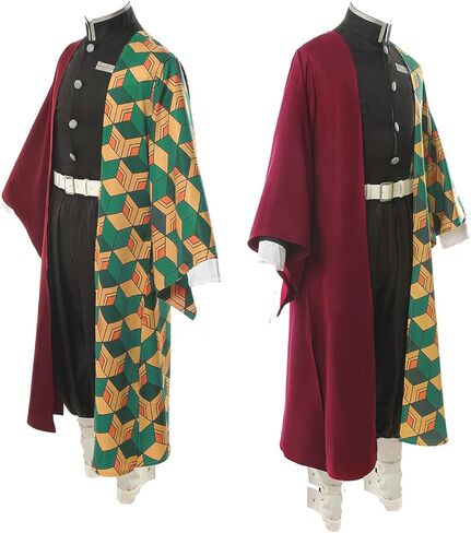 Cosplay Life Demon Killer Vanquisher Complete Anime Costume Set Kimono Cardigan - Halloween Outfit For Unisex Adult in Kuwait