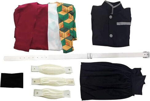 Cosplay Life Demon Killer Vanquisher Complete Anime Costume Set Kimono Cardigan - Halloween Outfit For Unisex Adult in Kuwait