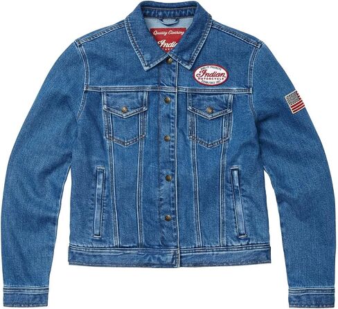 Indian Motorcycle Women's Denim Jacket, Blue in Saudi Arabia