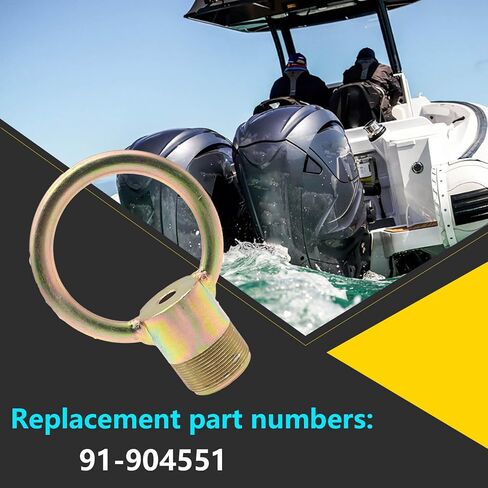 91-904551 Outboard Lifting Ring Tool Replacement For Universal Lifting System AMT0022, Mercury Outboard Lifting Eye, Flywheel Puller, Mercury Lifting Eye, Boat Tools，1.5"-16 TPI Threads 91904551 in Saudi Arabia
