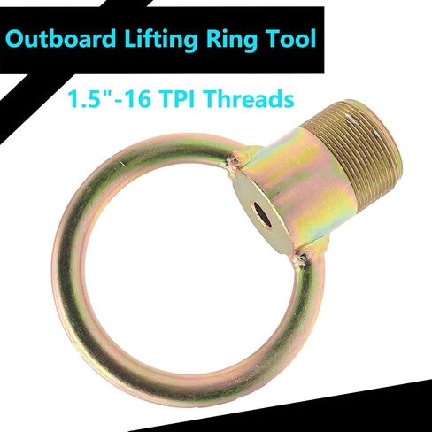 91-904551 Outboard Lifting Ring Tool Replacement For Universal Lifting System AMT0022, Mercury Outboard Lifting Eye, Flywheel Puller, Mercury Lifting Eye, Boat Tools，1.5"-16 TPI Threads 91904551 in Saudi Arabia