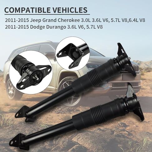 2PCS Front Shock Strut & Coil Spring Assembly متوافقة مع Jeep Grand Cherokee 2011-2015 و Dodge Durango 2011-2013 (Struts) in Kuwait