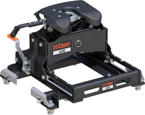 CURT 16698 A20 5th Wheel Slider Hitch, 20,000 lbs, Select Chevy Silverado, GMC Sierra 2500, 3500 HD, 6.5-Foot Bed Puck System in Saudi Arabia