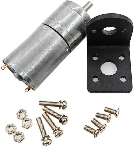 JGA25-370 مجهود Motor DC Motor Electric Gear Motor High Torque Bracket 1200RPM 3V in Kuwait