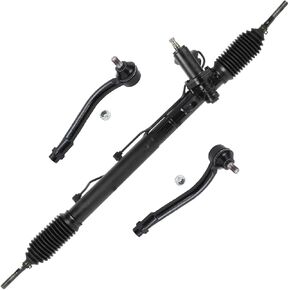 Detroit Axle-Rack and Pinion Kit لعام 2011-2013 Kia Sorento ، 2010-2012 Hyundai Santa Fe ، رف التوجيه الكامل للسلطة وتجميع الجناح ، استبدال قضبان التعادل الخارجي in Kuwait