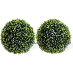 Topiary Ball 2 PCS ، Cedar Topiary Balls Calls Garden Certies كرات زخرفية لحديقة الفناء في الهواء الطلق والداخلية ، زفاف الزفاف ، 21.5 بوصة in Kuwait