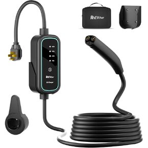 40A Tesla Level 2 NACS Connector EV Charger 9.6kW محطات شحن السيارات الكهربائية السريعة للمنزل مع 240 فولت NEMA 14-50 ، كابل 25 قدمًا ، حقيبة سفر ، منفذ لاسلكي in Kuwait