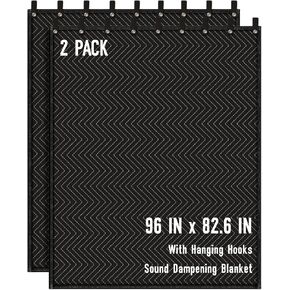Large Sound Dampening Blanket,96" x 80" Sound Absorbing Studio Blanket,Noise Cancelling Studio Acoustic Blanket Curtain/Light Blocker/Moving Blanket in Saudi Arabia