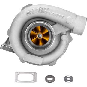 maXpeedingrods T3 T4 T04E Turbo Turbocharger with Gaskets for 4/6 Cylinder 1.5L 2.5L Engine, for Honda Civic 1990-2015 CRX 1988-1991, for BMW 318i 1993-1999, Basic VL Series in Saudi Arabia