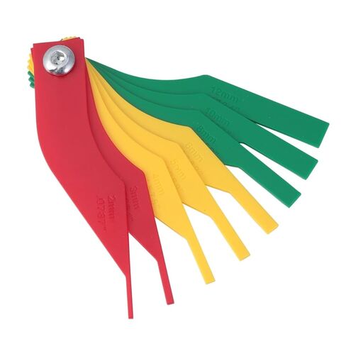 Vaguelly Brake Pad Thickness Gauge Durable Measuring Instrument for Brake Pad Inspection with Color Coded Scale Accurate and Easy to Use for Car Owners and Mechanics in Saudi Arabia