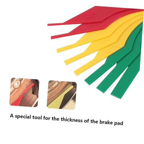 Vaguelly Brake Pad Thickness Gauge Durable Measuring Instrument for Brake Pad Inspection with Color Coded Scale Accurate and Easy to Use for Car Owners and Mechanics in Saudi Arabia