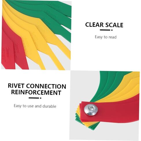 Vaguelly Brake Pad Thickness Gauge Durable Measuring Instrument for Brake Pad Inspection with Color Coded Scale Accurate and Easy to Use for Car Owners and Mechanics in Saudi Arabia
