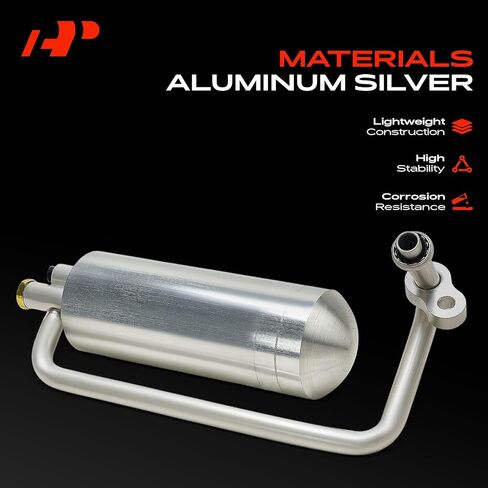 A-Premium Aluminium Conference A/C استقبال جهاز استقبال مجفف متوافق مع Pontiac Vibe 2003-2008 ، Silver in Kuwait