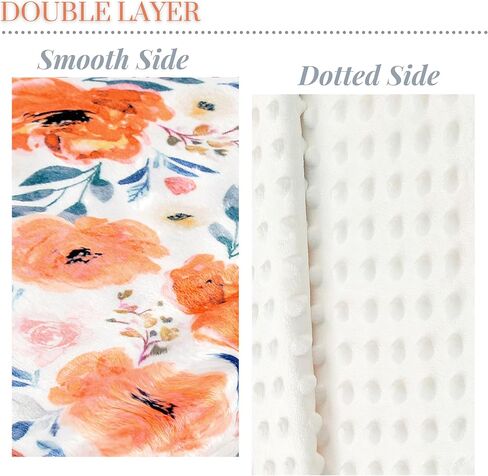 Baby Plush Minky Blanket Double Layer with Dotted Backing for Baby Girl or Baby Boy (Halloween 3) in Saudi Arabia