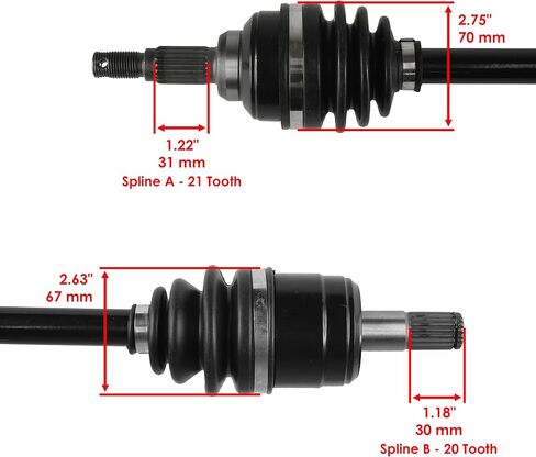 Caltric الأمامية اليمنى واليسرى محور مفصل السيرة الذاتية متوافق مع Honda TRX400FW FOREMAN 400 4X4 2002-2003 in Kuwait