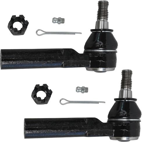 Detroit Axle - Front 2pc Tie Rods for 04-07 Chevy Colorado GMC Canyon, 06 Isuzu i-280 i-350, 2 Outer Tie Rod End Links 2004 2005 2006 2007 Replacement in Saudi Arabia