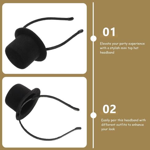 Mini Cowboy Top Hat Headband Stylish Costume Accessory for Parties Weddings and Cosplay Lightweight Fit for Men and Women Carnival Themed Events in Saudi Arabia
