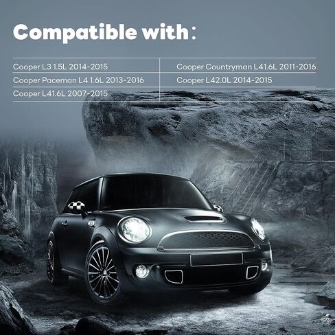 Drive Belt Tensioner Assembly Idler Friction Wheel & Engine Water Pump Pulley Compatible with Cooper Countryman 07-16 L4 1.6L 2.0L L3 1.5L 11287598833 1060352 11517545958 in Kuwait