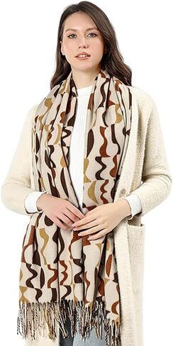 Fashion Leopard Print Scarf Winter Warm Animal Soft Cashmere Blanket Long Scarf Wrap Shawl in Saudi Arabia