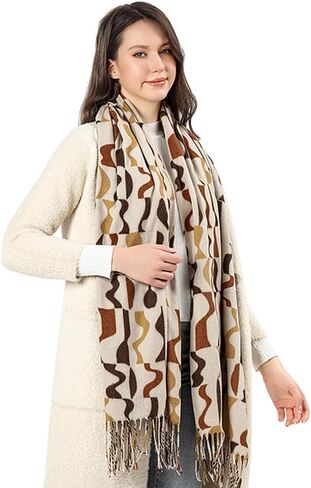 Fashion Leopard Print Scarf Winter Warm Animal Soft Cashmere Blanket Long Scarf Wrap Shawl in Saudi Arabia