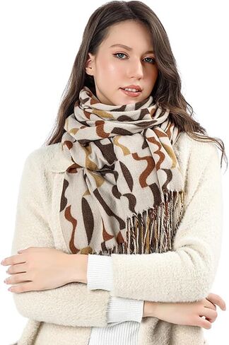 Fashion Leopard Print Scarf Winter Warm Animal Soft Cashmere Blanket Long Scarf Wrap Shawl in Saudi Arabia
