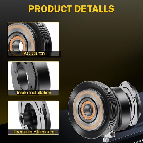 ASAPE 27000C 144004C 1419N Air Depanterer Clutch for 2003 2004 2005 2006 2007 2008 for Toyota Corolla 1.8L 2003 2004 2005 2006 2007 for Toyota Matrix 1.8L in Kuwait