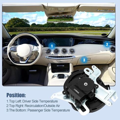 LCWRGS HVAC Blend Heater Door Actuator Compatible with Toyota Highlander 04-07, Toyota Avalon 99-04, Lexus RX330 04-2006, Lexus RX350 07-09, Lexus RX400h 06-08, Mode Actuator, 8710607060, 604-901 in Saudi Arabia