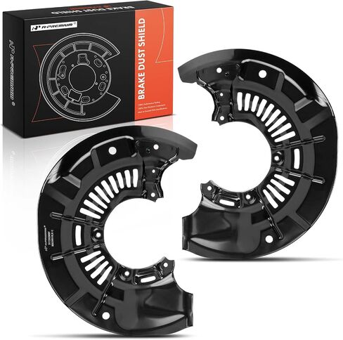 A-Premium الأمامي السائق ودرع غبار الفرامل الجانبي A-Premium متوافق مع نماذج Toyota-Sienna 2011-2020 ، Venza 2011-2015 ، 2-PC Set in Kuwait