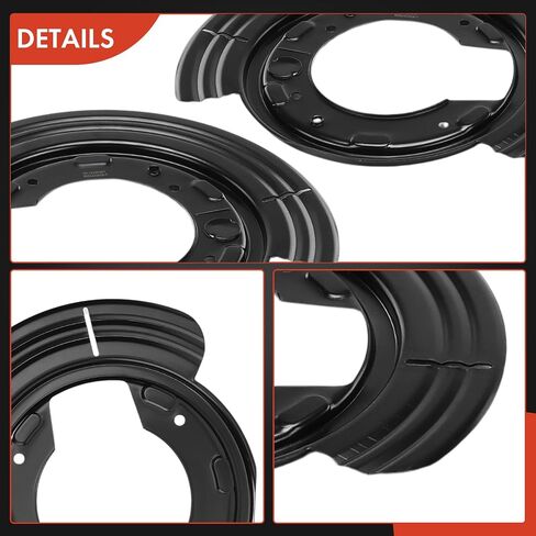 A-Premium الخلفية السائق ودرع غبار الفرامل الجانبي A-Premium متوافق مع طرازات Ford & Mercury-Explorer 2002-2005 ، Mountaineer 2002-2005 ، 2-PC Set in Kuwait