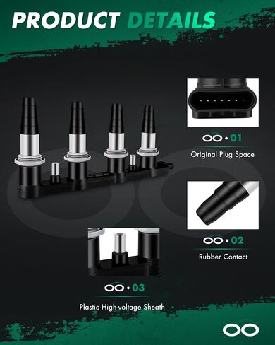 SCITOO Coil Pack of 8 Ignition Coil for Cadillac for Chevy for GMC Avalanche Escalade EXT for Silverado for Suburban Yukon 5.3L 6.0L 4.8L Automobiles Fit for OE UF271 C1208 in Saudi Arabia