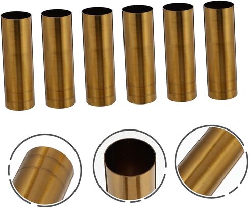 Mobestech 6pcs Chandelier Lamp Base Covers Modern Lighting Accessories Sleeves for Living Room Ceiling Gold Lamp Parts in Saudi Arabia