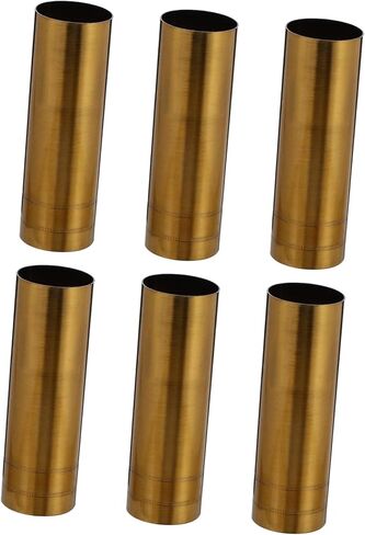 Luxshiny 6pcs على الطراز الأوروبي على الطراز الأوروبي ثريا شمعة المصباح الأكمام قاعدة الأكمام الحديد لإكسسوارات الإضاءة قطع الغيار لتجهيزات الشمعدانات in Kuwait