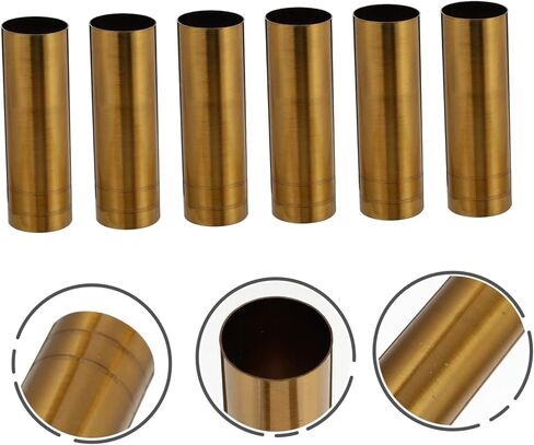 Luxshiny 6pcs على الطراز الأوروبي على الطراز الأوروبي ثريا شمعة المصباح الأكمام قاعدة الأكمام الحديد لإكسسوارات الإضاءة قطع الغيار لتجهيزات الشمعدانات in Kuwait