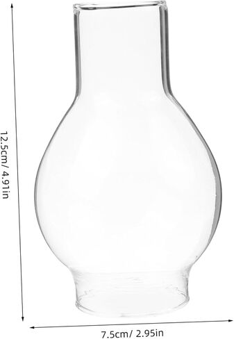 DECHOUS Transparent Glass Candle Holder Sleeve Open Ended Decorative Candle Tube Shade for Home Decor Weddings and Creative DIY Projects in Saudi Arabia