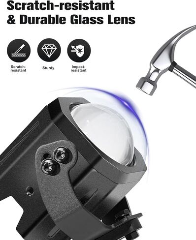 Upgrade 70mm Whipless LED Whip Lights with Mounts Fit 1.5''-2'' Roll Cage, 4 Color Alien Lights with Switch & Remote Compatible with Polaris RZR Can-Am Maverick X3 in Saudi Arabia