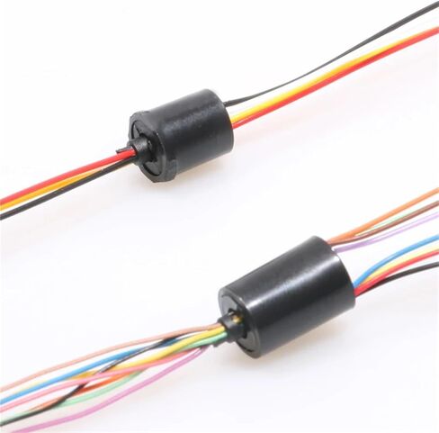 1PCS حلقة زلة صغيرة 8.5 مم 4/6/8/12 القناة 1A قم بتدوير حلقة الجمع الكهربائي ل PTZ HAND GIMBAL RC وأجهزة الدوار (U Type 8.5mm 12Ch) in Saudi Arabia
