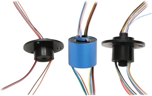 1PCS 2/4/6/8/12ch Wires 2A 10A Hollow Shaft Slip Ring Hole 5-38.1mm D22-99mm Conductive Rotary Joint Electric Slipring Connector(Hole 38.1mm 2CH 10A) in Saudi Arabia