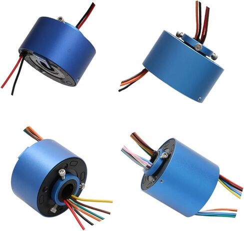 1PCS 2/4/6/8/12ch Wires 2A 10A Hollow Shaft Slip Ring Hole 5-38.1mm D22-99mm Conductive Rotary Joint Electric Slipring Connector(Hole 38.1mm 2CH 10A) in Saudi Arabia