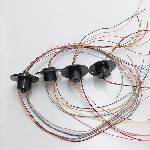 1PCS 2/4/6/8/12ch Wires 2A 10A Hollow Shaft Slip Ring Hole 5-38.1mm D22-99mm Conductive Rotary Joint Electric Slipring Connector(Hole 38.1mm 2CH 10A) in Saudi Arabia