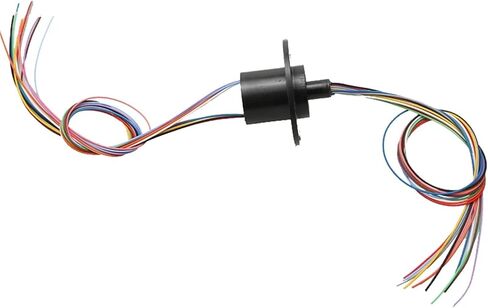 1PCS Dia.22mm 12CH 2A Electrical Collector Slip Ring Rotating Connector Gimbal Conductive Slipring for High Speed Ball Rings in Saudi Arabia