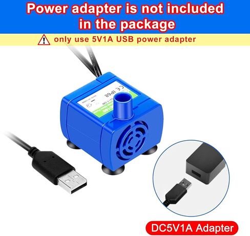 Cat Water Fountain Pump, Pet Water Fountain Pump Compatible Motor, DR-DC160 for Cat Drinking Fountain Cat Water Dispenser Replacement (Pump) in Kuwait
