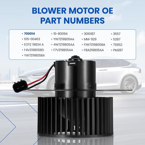 HVAC Blower Motor 700014 متوافق مع Ford Crown Victoria 2005-2011 ، متوافق مع Mercury Grand Marquis ، 4W7Z19805AA ، 75852 ، 15-80094 ، A/C Assembly Motor Motor Assembly in Kuwait