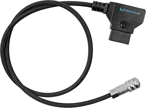 KONDOR BLUE 20" D-Tap/P-Tap to 2-Pin Weipu Style Braided Power Supply Cable | Compatible with many DC plug battery options including BMPCC 4K/6K, The Sony NP series, and MOZA Air 2 | Blue in Saudi Arabia