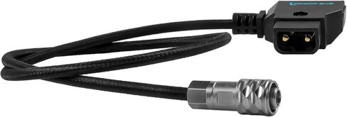 KONDOR BLUE 20" D-Tap/P-Tap to 2-Pin Weipu Style Braided Power Supply Cable | Compatible with many DC plug battery options including BMPCC 4K/6K, The Sony NP series, and MOZA Air 2 | Blue in Saudi Arabia