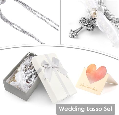Lazo para Boda Set, Wedding Lasso Traditional Catholic Ceremony Cord with Lazo de Bodas para los Novios in Saudi Arabia
